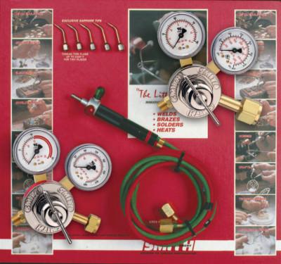 Smith Equipment Jewelry/Hobby Little Torch Kits, for Disposable Tank, Propane; Acetylene, 23-1003P