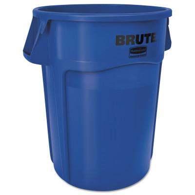 Newell Brands Brute Round Containers, 44 gal, Polyethylene, Yellow, FG264360YEL