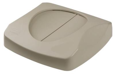 Newell Brands Deskside Wastebaskets, 41 1/4 qt, Plastic, Beige, FG295700BEIG