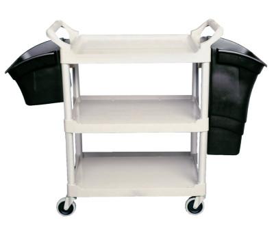 Newell Brands Utility/Service Carts, 200 lb, 33 5/8 X 18 5/8 X 37 3/4h, Off-White, FG342488OWHT