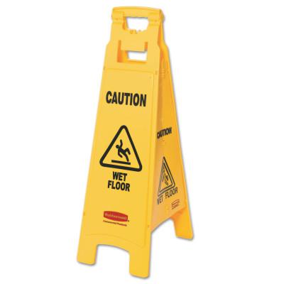 Newell Brands Floor Safety Signs, Closed (Multi-Lingual), Yellow, 25X11, FG611278YEL