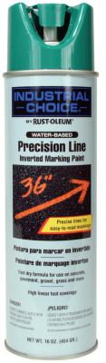 Rust-Oleum?? Industrial Industrial Choice?? M1600/M1800 System Precision-Line Inverted Marking Paint, 17 oz, Safety Green, Water-Based, 1834838