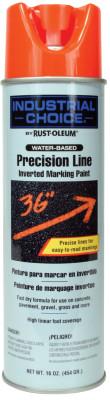 Rust-Oleum?? Industrial Industrial Choice?? M1600/M1800 System Precision-Line Inverted Marking Paint, 17 oz, Fluorescent Red, Water-Based, 1862838