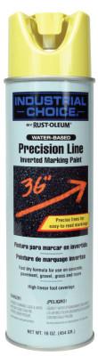 Rust-Oleum?? Industrial Industrial Choice?? M1600/M1800 System Precision-Line Inverted Marking Paint, 17 oz, Hi Visibility Yellow, Water-Based, 203034