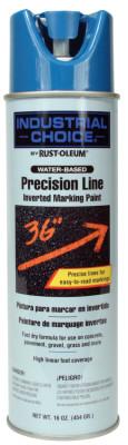 Rust-Oleum?? Industrial Industrial Choice?? M1600/M1800 System Precision-Line Inverted Marking Paint, 17 oz, Fluorescent Blue, Water-Based, 205176