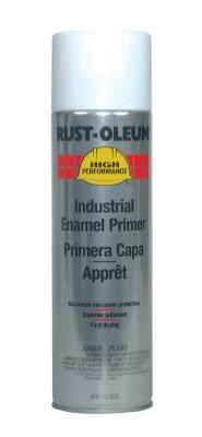 Rust-Oleum® Industrial High Performance V2100 System Enamel Aerosol, 15 oz Can, White Clean Metal, Primer, 209566