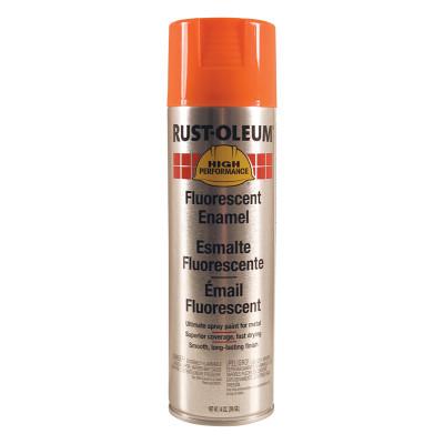 Rust-Oleum® Industrial High Performance V2100 System Enamel Aerosol, 14 oz Can, Fluorescent Orange Paint, 2255838