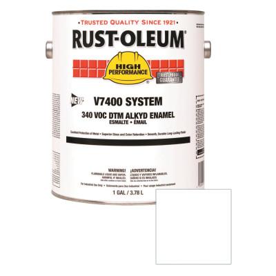 Rust-Oleum® Industrial High Performance V7400 System DTM Alkyd Enamel, 1 Gal, Clear, High-Gloss, 245381