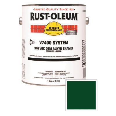 Rust-Oleum® Industrial High Performance V7400 System DTM Alkyd Enamel, 1 Gal, Forest Green, High-Gloss, 245388