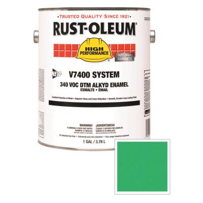 Rust-Oleum® Industrial High Performance V7400 System DTM Alkyd Enamel, 1 Gal, Safety Green, High-Gloss, 245476