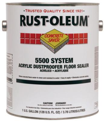 Rust-Oleum® Industrial Concrete Saver® 5500 System Acrylic Dustproofer Floor Sealer, 5 gal, Clear, 251283