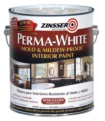 Rust-Oleum® Industrial Perma-White Mold and Mildew Proof Interior Paints, 1 Gal Can, White, Semi-Gloss, 2761