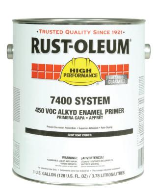 Rust-Oleum® Industrial High Performance 7400 System Alkyd Enamel Primers, 1 Gallon Can, Gray, 7086402