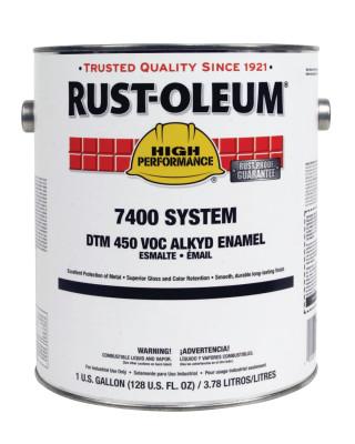 Rust-Oleum® Industrial High Performance 7400 System DTM Alkyd Enamels, 1 Gallon Can, Tile Red, Gloss, 745402