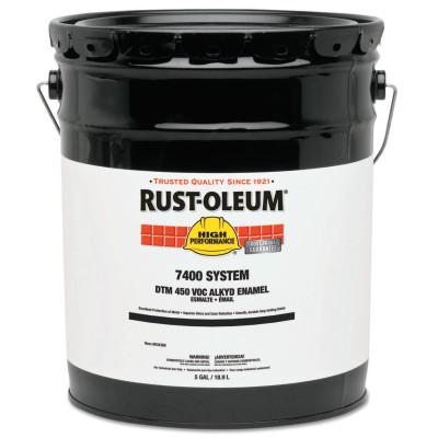 Rust-Oleum® Industrial High Performance 7400 System DTM Alkyd Enamels, 5 Gal, Safety Blue, High-Gloss, 925300