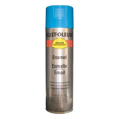 Rust-Oleum® Industrial High Performance V2100 System Enamel Aerosol, 15 oz Can, Safety Blue, Gloss, V2124838