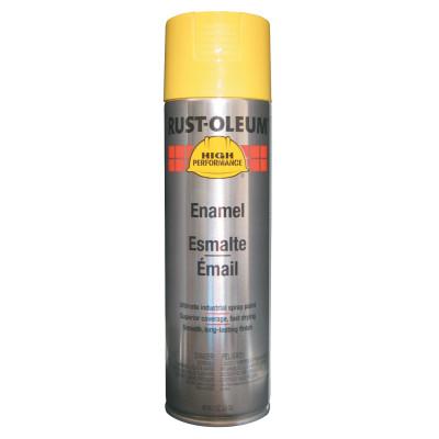 Rust-Oleum® Industrial High Performance V2100 System Enamel Aerosol, 15 oz Can, Safety Yellow, Gloss, V2143838