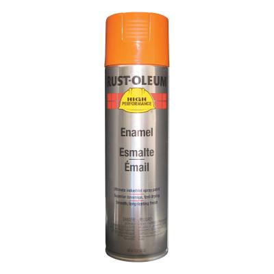 Rust-Oleum® Industrial High Performance V2100 System Enamel Aerosol, 15 oz Can, Safety Orange, Gloss, V2155838