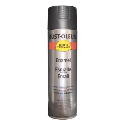 Rust-Oleum® Industrial High Performance V2100 System Enamel Aerosol, 15 oz Can, Black, Semi-Gloss Paint, V2177838