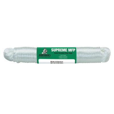 Samson® Rope Supreme MFP Rope, 800 lb Cap, 1/4" dia x 1000 ft, White, 021016010030