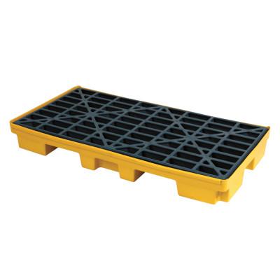 Brady® SPC Spill Containment Decks, Blue/Yellow, 2,500 lb, 21 gal, 52 in x 26 in, SC-SD2