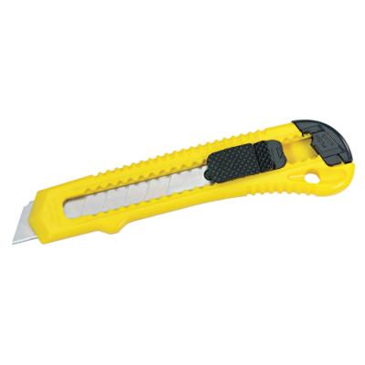 Stanley® Products Retractable Pocket Cutter, 6 in, Snap-Off, Carbon Steel, Yellow, 10-143P