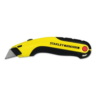 Stanley® Products FATMAX® Retr Utility Knife, 6-5/8 in L, Carbon Steel, Metal/Rubber, Blk/Yel, 10-778