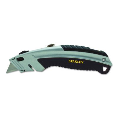 Stanley?? Products Instant Change Utility Knives, 8 1/2", Retractable Steel Blade, Cast Metal, Gray, 10-788