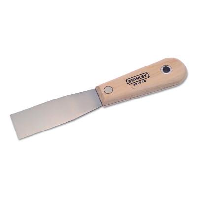 Stanley® Products Wood Handle Putty Knives, 1 1/4 in Wide, Stiff Blade, 28-541