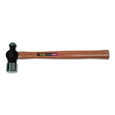 Stanley?? Products Ball Pein Hammer, Straight Hickory Handle, 16 in, High Carbon Steel 32 oz Head, 54-032