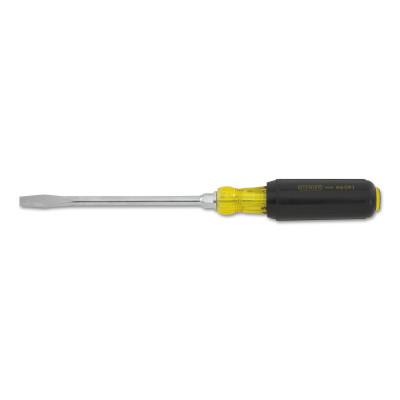 Stanley® Products Vinyl Grip Standard Tip Screwdrivers, 5/16 in, 10 5/16 in Long, Rounded Blade, 66-091