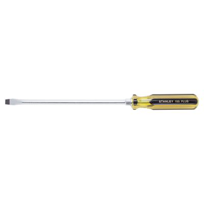 Stanley?? Products 100 Plus Round Blade Standard Tip Screwdrivers, 3/8 in, 15 1/4 in Long, 66-160-A