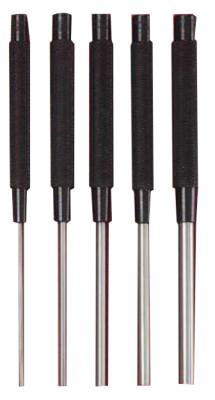 L.S. Starrett Extra-Long Drive Pin Punches, 8 in, 1/8 in tip, Steel, 51181