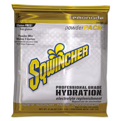 Sqwincher Powder Packs, Lemonade, 47.66 oz, Pack, Yields 5 gal, 159016403