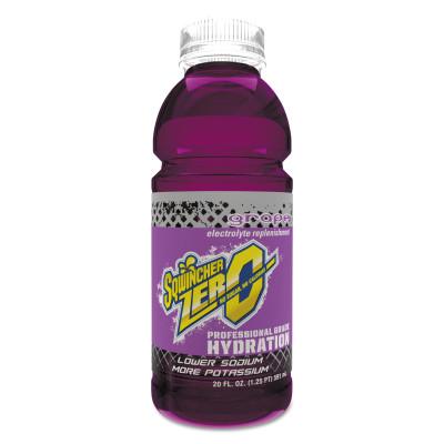 Sqwincher ZERO Ready-To-Drink, Grape, 20 fl oz, Wide-Mouth Bottle, 159030803