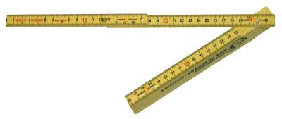 U.S. Tape Rhino Folding Rulers, 6 ft, Fiberglass, English/Metric, 55155