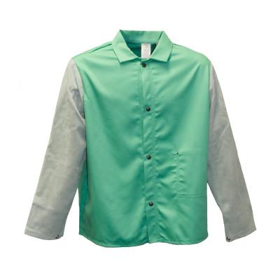 STANCO Flame Resistant Jackets, X-Large, Cotton Blend, Green, FR630LS-XLT