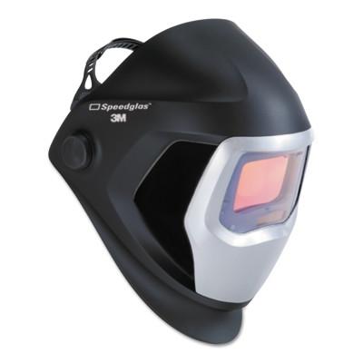 3M™ Speedglas™ 9100 Series Helmet, Shade 5, 8 to 13, Black/Silver, w/side Windows, 4.2 in x 2.1 in Window, 06-0100-20SW