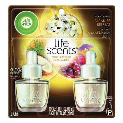 Reckitt Benckiser Life Scents Scented Oil Refills, Paradise Retreat, 0.67 oz, 2 Pack, 91110