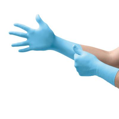 Ansell Integra Disposable Gloves, Nitrile, Finger-23 mm; Palm - 2 mm, Large, Blue, N873