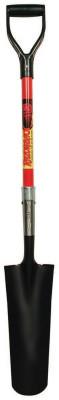 The AMES Companies, Inc. Drain Spade, 16 in L x 6 in W Round Blade, 30 in Fiberglass, Cushioned D-Grip Handle, 47604