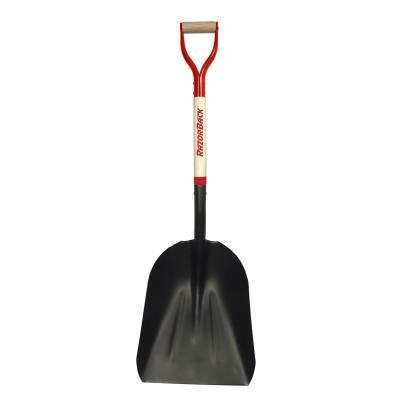 The AMES Companies, Inc. Steel Scoops, 17 in x 14 in Blade, 27 in White Ash Steel D-Grip Handle, 53117