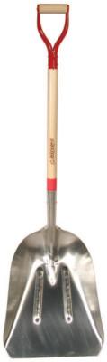 The AMES Companies, Inc. Aluminum Scoops, 19.75 x 15.25 Blade, 36 in White Ash Steel D-Grip, 53173