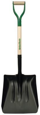 The AMES Companies, Inc. Steel Coal Shovels, 14.5 X 13.5 Sq Pt Blade, 27 in White Ash D-Grip Handle, 54109