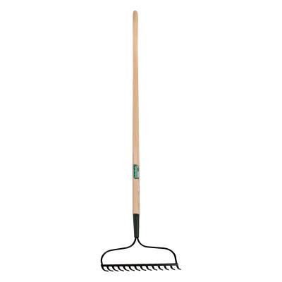 The AMES Companies, Inc. Bow Rake, 13-3/4 in W, TemperedSteel, 54 in White Ash Handle, 63107
