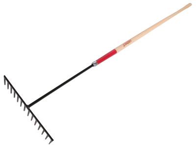 The AMES Companies, Inc. Level Rake, 16 in Forged Steel Blade, 60 in White Ash Handle, 63125