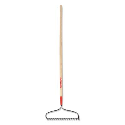 The AMES Companies, Inc. Bow Rake, Steel, 15 Tines, 60 in Straight Fiberglass Handle with Mid/End Cushion Grips, 2853900