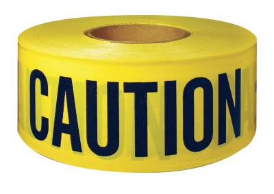 Intertape Polymer Group® Barricade Tape, 3 in x 300 ft, Yellow, Caution, 600CC-300