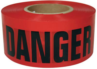 Intertape Polymer Group® Barricade Tape, 3 in x 1,000 ft, Red, Danger, 600RD-1000