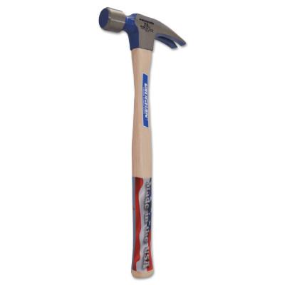 Vaughan?? Framing Rip Hammer, Forged Steel, Straight White Hickory Handle, 18 in, 2.38 lb, 606M